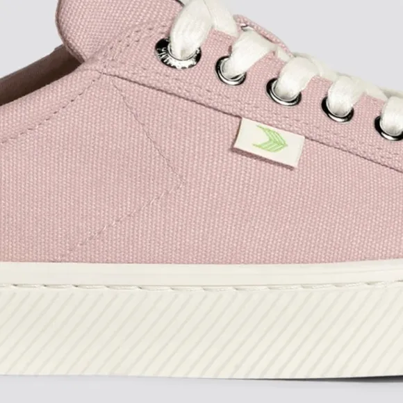 🆕 CARIUMA Pink and White Sneakers with Canvas Uppers Size: 10.5 Ladies