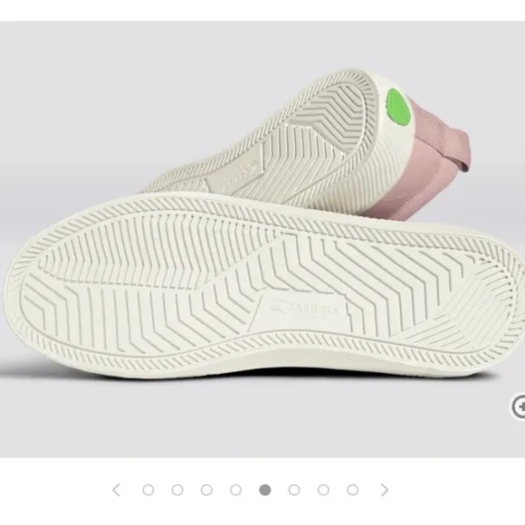 🆕 CARIUMA Pink and White Sneakers with Canvas Uppers Size: 10.5 Ladies