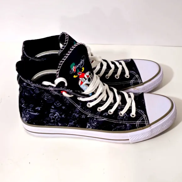 - Ed Hardy Eagle EH9037H Mens Black Canvas Lace Up  Sneakers Shoes 9.5