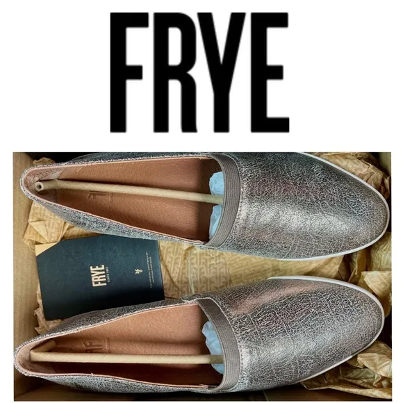 🆕 Frye ✨ Melanie Slip On Shoes in Pewter • Size 9