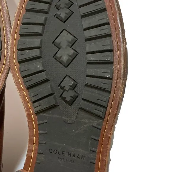 13 / cole haan chukka boots Men's Brown Leather Shoes