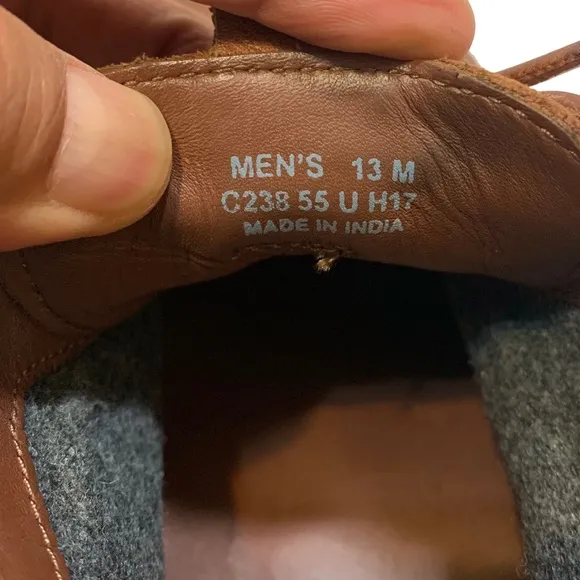 13 / cole haan chukka boots Men's Brown Leather Shoes