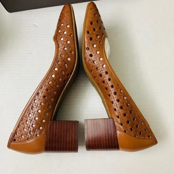 $159 Patricia Nash Allegra Pumps Shoes Tan Leather