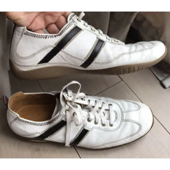 $200 Cole Haan Sneakers Shoes Mens Air White Leather Size 9 M