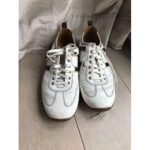$200 Cole Haan Sneakers Shoes Mens Air White Leather Size 9 M