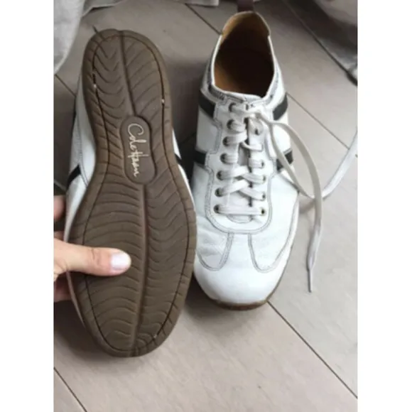 $200 Cole Haan Sneakers Shoes Mens Air White Leather Size 9 M