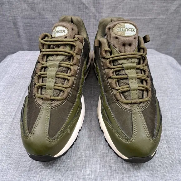 2018 Women's Nike Air Max 95 Olive Canvas Running Shoes 307960-304 Sz 7