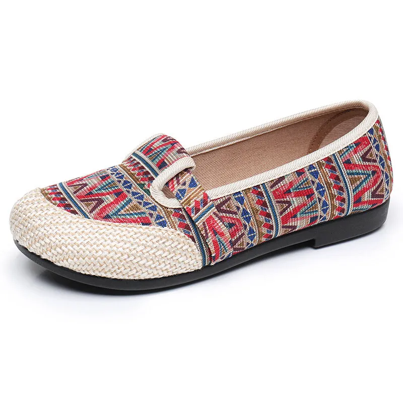 2023 Spring New Polyurethane Soft Sole Hanfu Shoes – Ethnic Style Embroidered Linen Beijing Cloth Shoes for Women