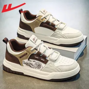 2024 Warrior Official Men’s Panda Board Shoes – National Style Black & White Casual Sneakers