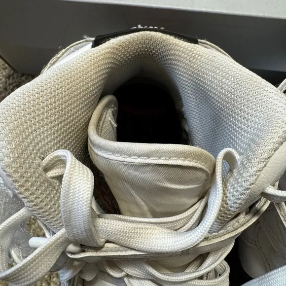 7 Boy’s Nike Air Force 1 High ‘07 Electric White/Black Shoes with box