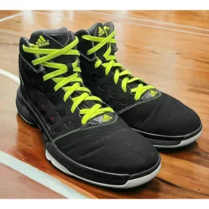 Adidas Adizero Shadow Rare Black Volt NBA Basketball Shoes Mens 14 Fast Shipping