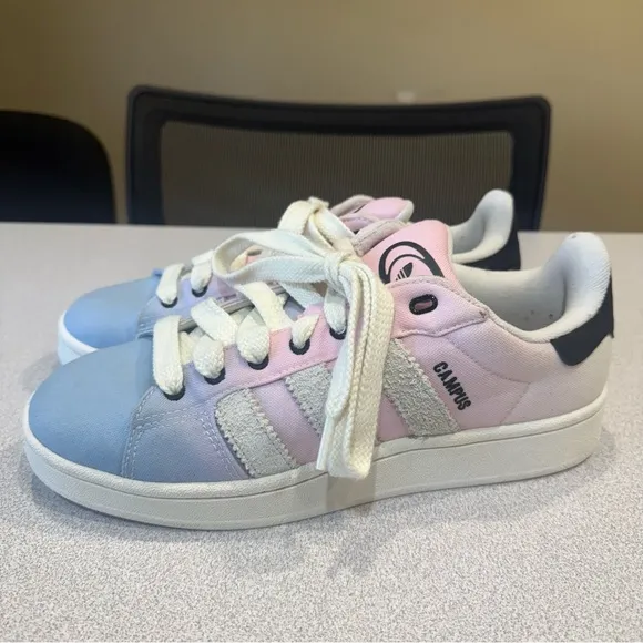 Adidas CAMPUS OOS Sneakers Men’s Size 8.5 Sunrise Blue Pink White Ombre