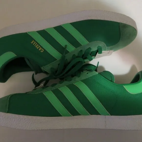 Adidas Gazelle 2 Shoes Fairway Green Zest Low Top Suede Men's 12 Q23105