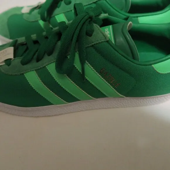 Adidas Gazelle 2 Shoes Fairway Green Zest Low Top Suede Men's 12 Q23105