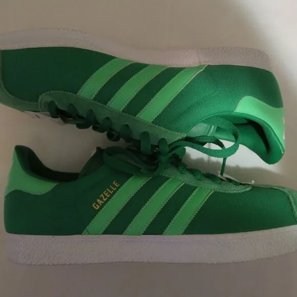 Adidas Gazelle 2 Shoes Fairway Green Zest Low Top Suede Men's 12 Q23105