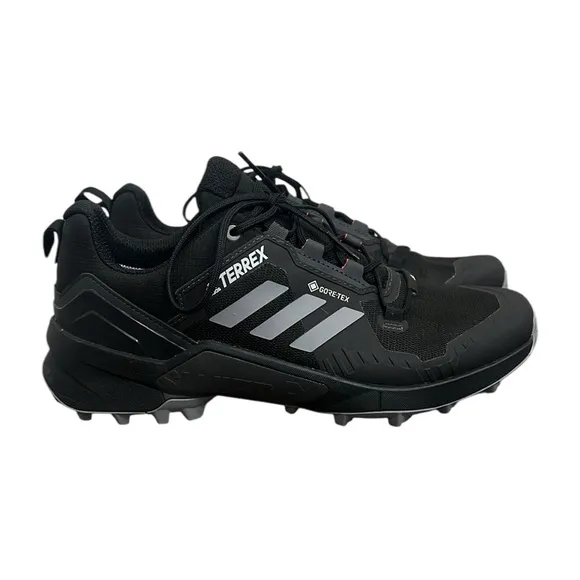 ADIDAS Hiking Shoes Men's Size 10 Terrex Swift R3 Gore-Tex Black Gray Red READ