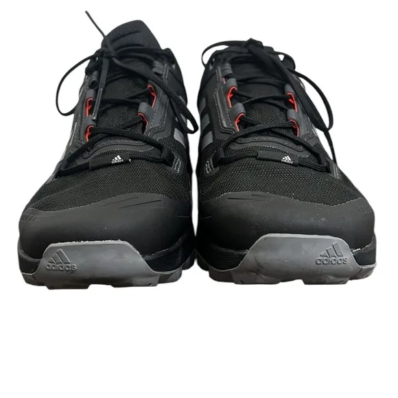 ADIDAS Hiking Shoes Men's Size 10 Terrex Swift R3 Gore-Tex Black Gray Red READ