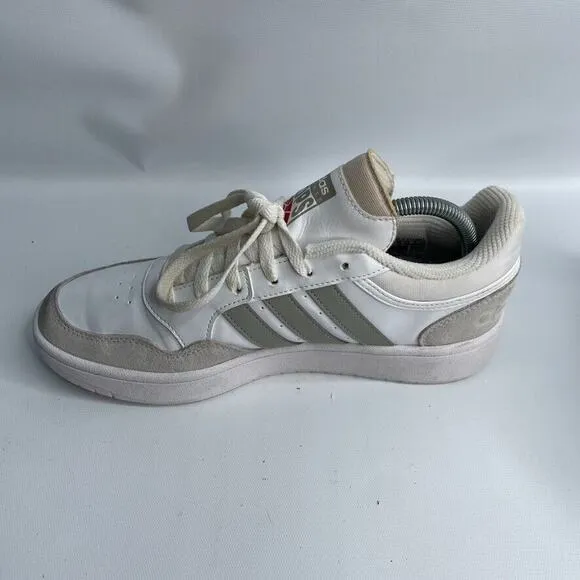 Adidas Hoops 3.0 (HP7947) Low‎ Basketball Shoes Leather White/Gray Men's sz 8