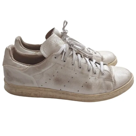 ADIDAS Limited Edition Leather Stan Smith Distressed Men's Sneakers Size 10.5