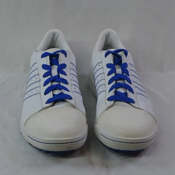 Adidas Men's Adizero White Blue Leather Golf Shoes‎ 816456 White Size 9.5