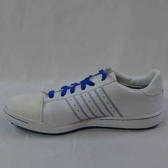 Adidas Men's Adizero White Blue Leather Golf Shoes‎ 816456 White Size 9.5
