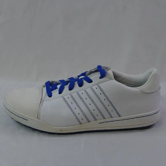 Adidas Men's Adizero White Blue Leather Golf Shoes‎ 816456 White Size 9.5
