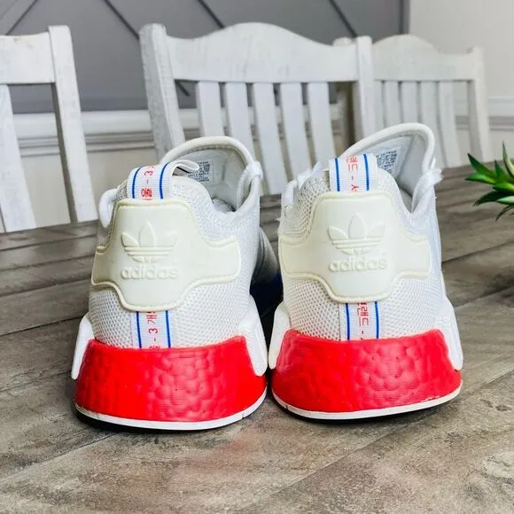 Adidas Men's NMD_R1 Seoul South Korea Sneakers White Red Blue 9.5