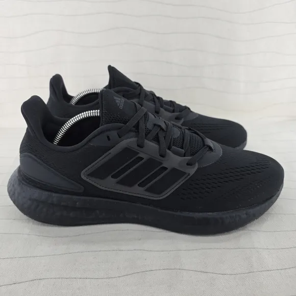 Adidas Mens Pureboost 22 Tripple Black Running Shoes Sneakers GZ5173 Size 9 EUC