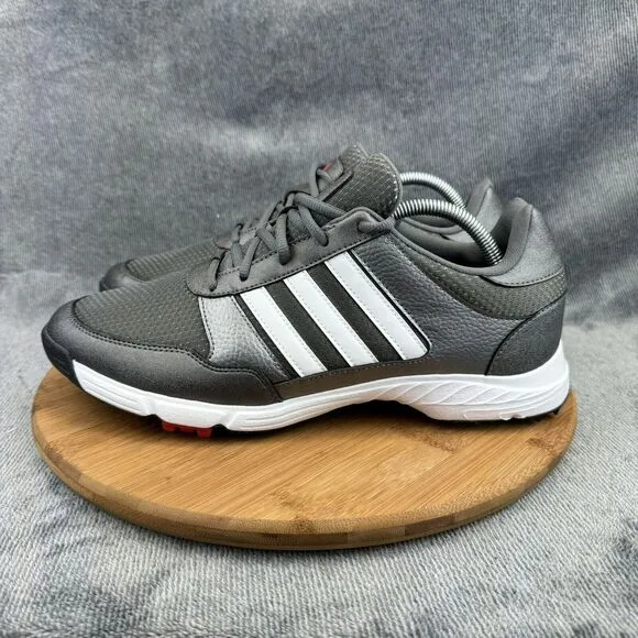 Adidas Mens Tech Response F33551 Golf Shoes Gray White Soft Spikes Size 12