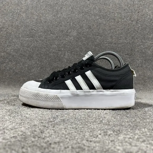 Adidas Nizza Platform FV5321 Black Casual Shoes Sneakers Womens Size 9