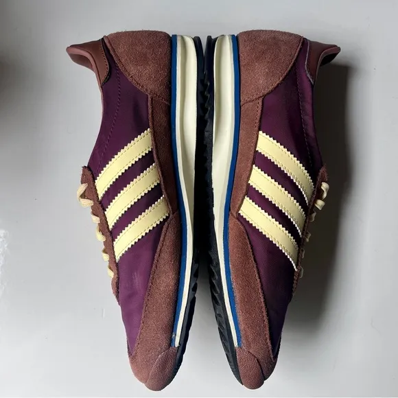 ADIDAS Originals Maroon/Almost Yellow/Preloved Brown SL72 OG Sneakers Sz 7
