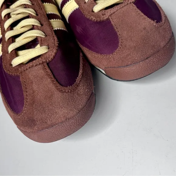 ADIDAS Originals Maroon/Almost Yellow/Preloved Brown SL72 OG Sneakers Sz 7