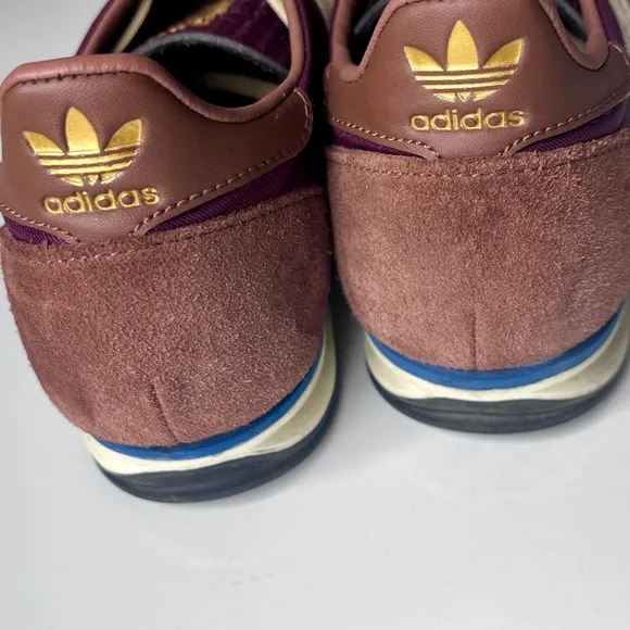 ADIDAS Originals Maroon/Almost Yellow/Preloved Brown SL72 OG Sneakers Sz 7