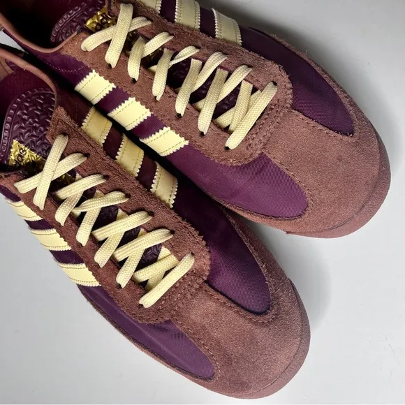 ADIDAS Originals Maroon/Almost Yellow/Preloved Brown SL72 OG Sneakers Sz 7