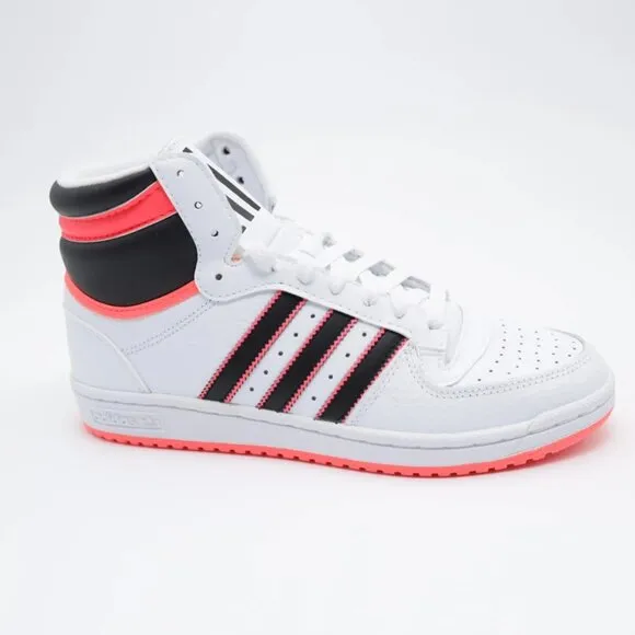 Adidas Originals Men's White/Black/Pink Top Ten PB Sneakers Shoes Size 11