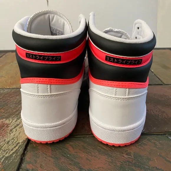 Adidas Originals Men's White/Black/Pink Top Ten PB Sneakers Shoes Size 11