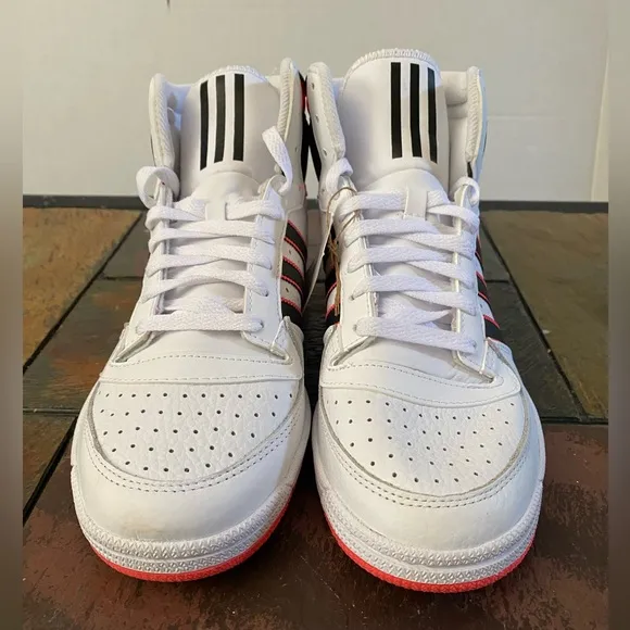 Adidas Originals Men's White/Black/Pink Top Ten PB Sneakers Shoes Size 11
