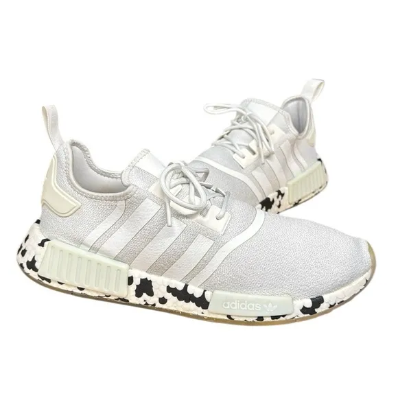 Adidas Originals NMD R1 White Black Speckled Camo #GZ4307 Shoes Men's Size 12