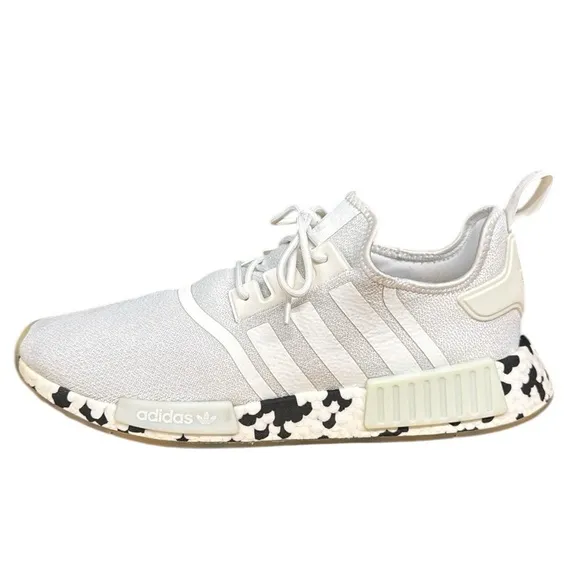 Adidas Originals NMD R1 White Black Speckled Camo #GZ4307 Shoes Men's Size 12