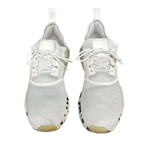 Adidas Originals NMD R1 White Black Speckled Camo #GZ4307 Shoes Men's Size 12