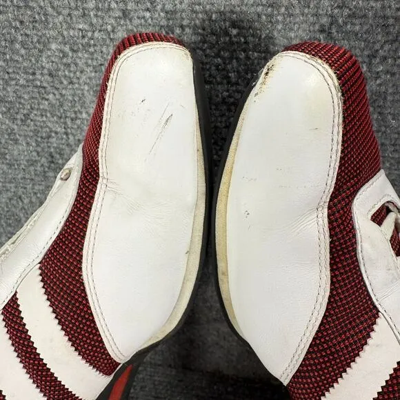 Adidas Porsche Design Shoes Mens 9.5 White Red Driving Leather Sneakers