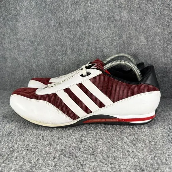 Adidas Porsche Design Shoes Mens 9.5 White Red Driving Leather Sneakers