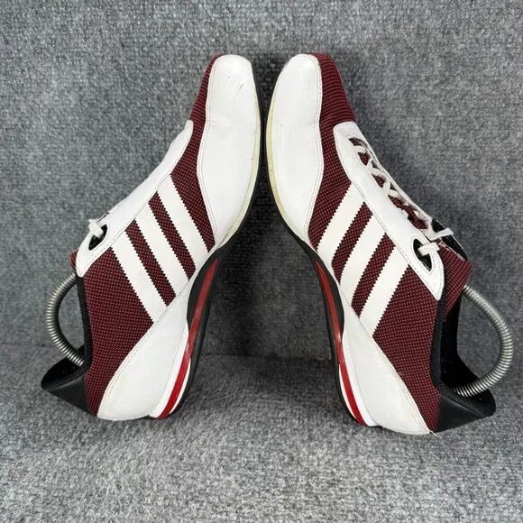 Adidas Porsche Design Shoes Mens 9.5 White Red Driving Leather Sneakers