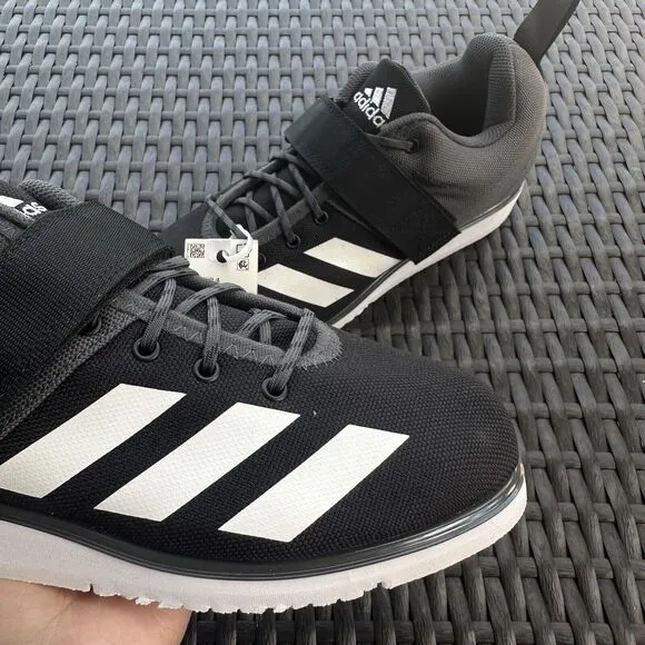 Adidas Powerlift 4 Black Grey Men's Athletic Shoes GZ5870 Size 7.5