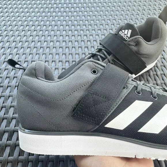 Adidas Powerlift 4 Black Grey Men's Athletic Shoes GZ5870 Size 7.5