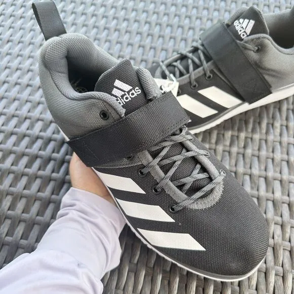 Adidas Powerlift 4 Black Grey Men's Athletic Shoes GZ5870 Size 7.5