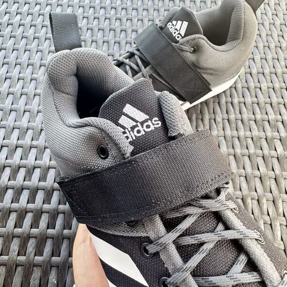 Adidas Powerlift 4 Black Grey Men's Athletic Shoes GZ5870 Size 7.5