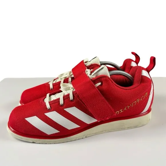 Adidas Powerlift Japan Low Canvas Shoes EG5175 Red White Men's US 10.5 Gym