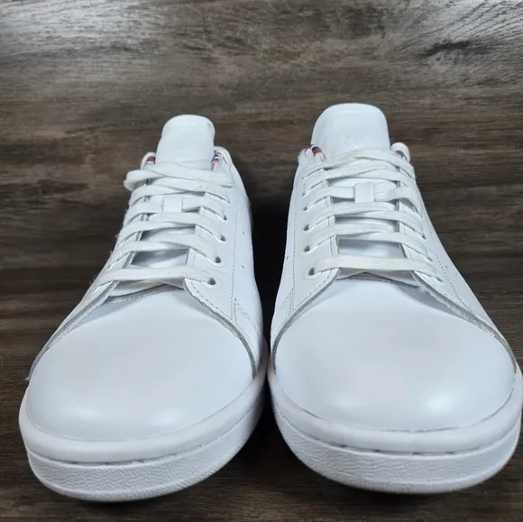 Adidas Stan Smith Colorful Trefoil Streetware White Leather Shoes Sneakers Sz 12