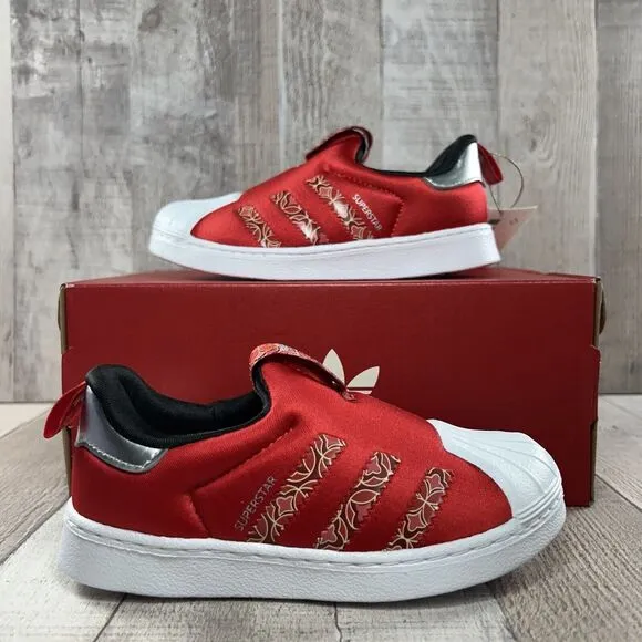 Adidas Superstar 360 Toddler Kid Girl Sneakers Shoes Chinese New Year Red Size 9